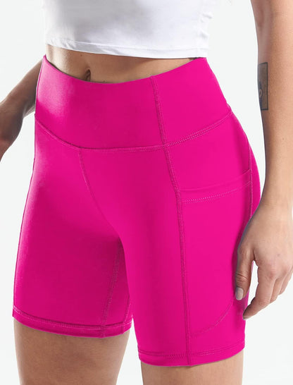 CADMUS High Waist Yoga Shorts for Women 3'' / 4'' / 6'' / 7'' / 8'' Naked Feeling Workout Running Biker Shorts