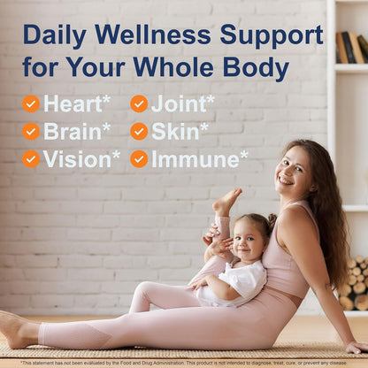 Carlson - Elite Omega-3 Gems, 1600 Mg Omega-3 Fatty Acids Including EPA and DHA, Norwegian Fish Oil Supplement, Wild Caught, Sustainably Sourced Capsules, Lemon, 90+30 Softgels