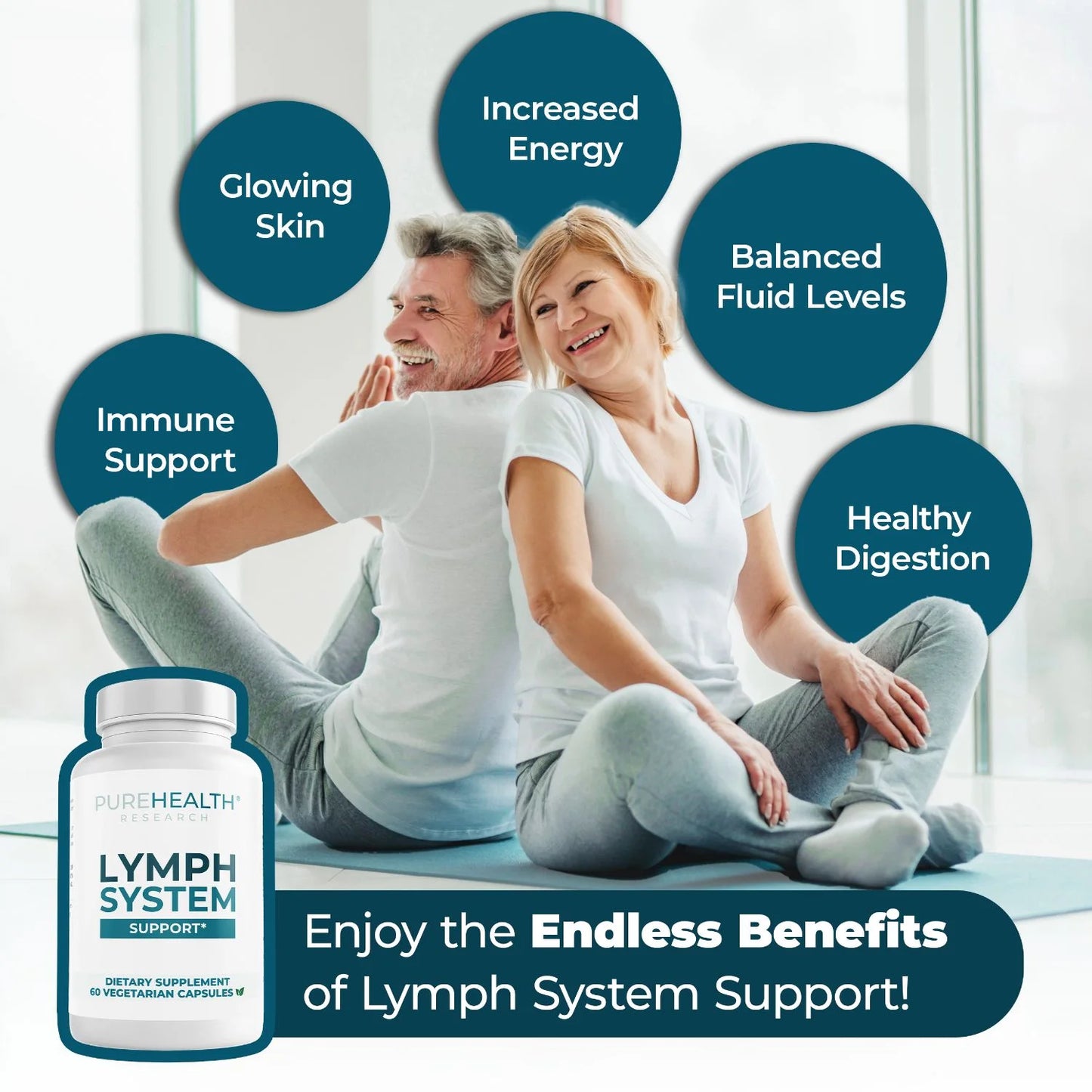 Lymph System Support Supplement - Lymphatic Drainage Supplement with Dandelion Extract