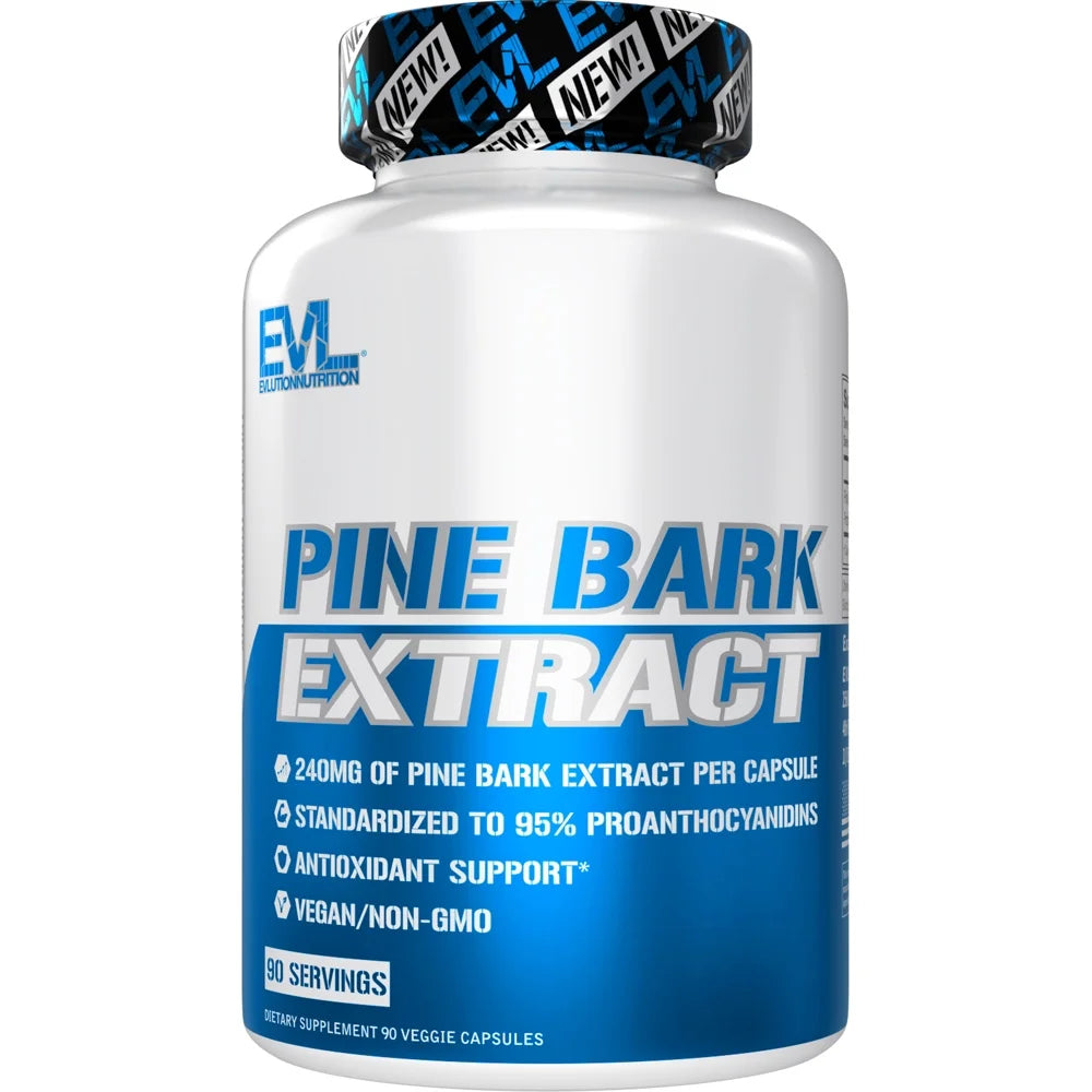 Pine Bark Extract - Antioxidant Support - 240 Mg Pine Bark Extract per Capsule - 95% Proanthocyanidins - Vegan & Non-Gmo - Dietary Supplement - 90 Servings - 90 Veggie Capsules