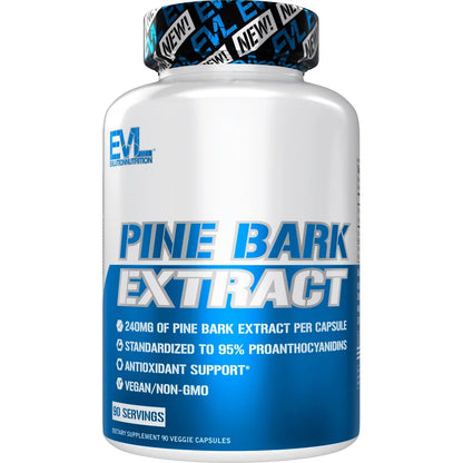 Pine Bark Extract - Antioxidant Support - 240 Mg Pine Bark Extract per Capsule - 95% Proanthocyanidins - Vegan & Non-Gmo - Dietary Supplement - 90 Servings - 90 Veggie Capsules