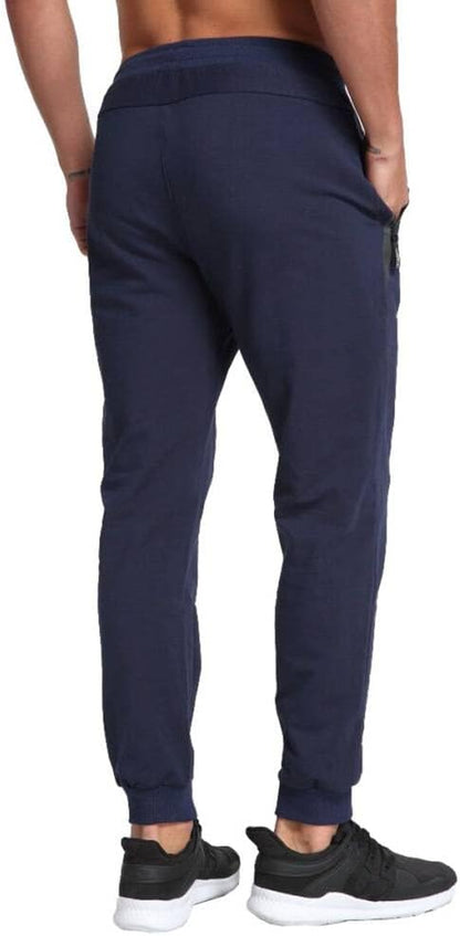 STICKON Mens Casual Joggers Sweatpants Athletic Track Pants with Zipper Pockets