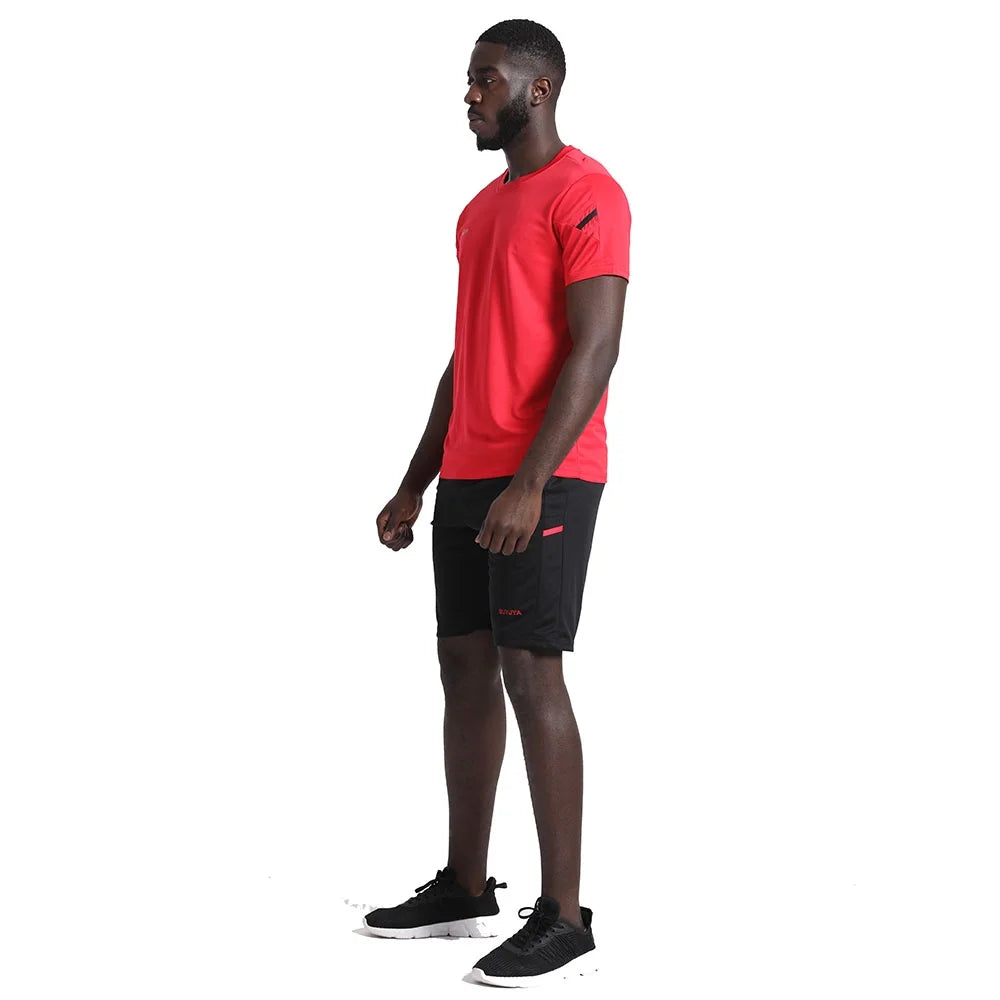 3Pack Men'S Workout Set Gym Clothes Active Shorts Shirt Set for Running Basketball Football and Daily Life,Size S-3XL