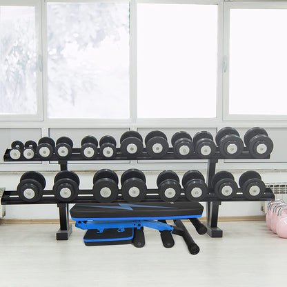 STOZM Adjustable Weight Bench / Utility Weight Bench with Foldable Design - Multi-Purpose Flat/Incline/Decline Bench for Home Gym (Cobalt) (UXT5)