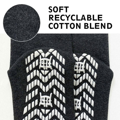 10 Pairs Non Slip Grip Socks - Ideal for Yoga, Pilates, Hospital Use - Men & Women'S Crew Sticky Gripper Socks (Size 9-11)
