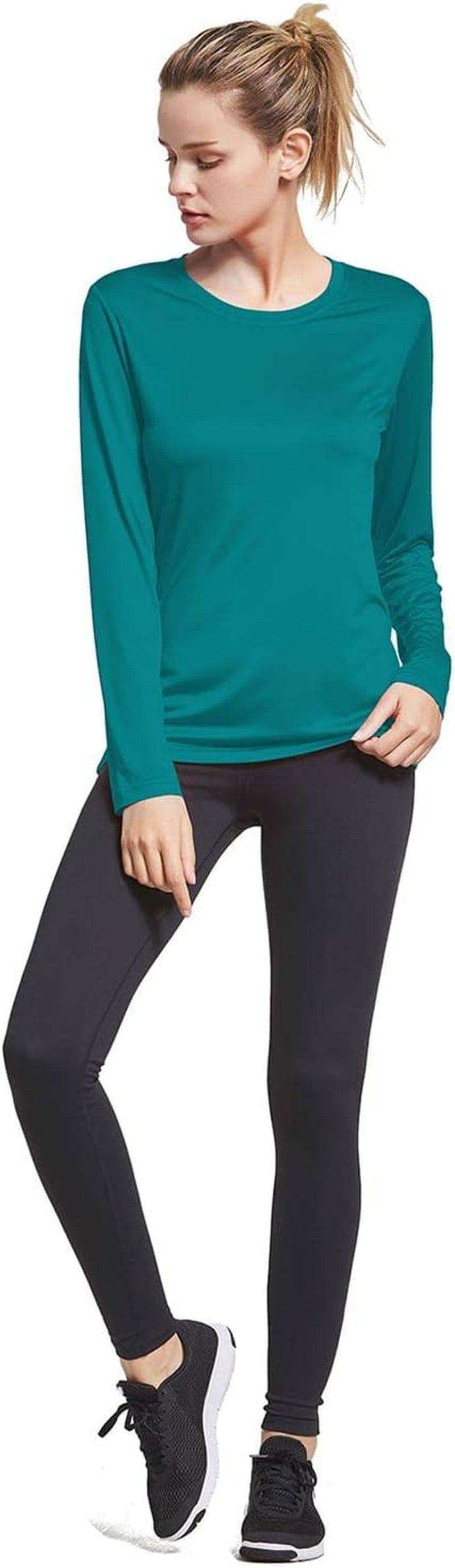 Baleaf Long Sleeve Workout Tops for Women Running Athletic Shirts Active Quick Dry Lightweight Moisture Wicking