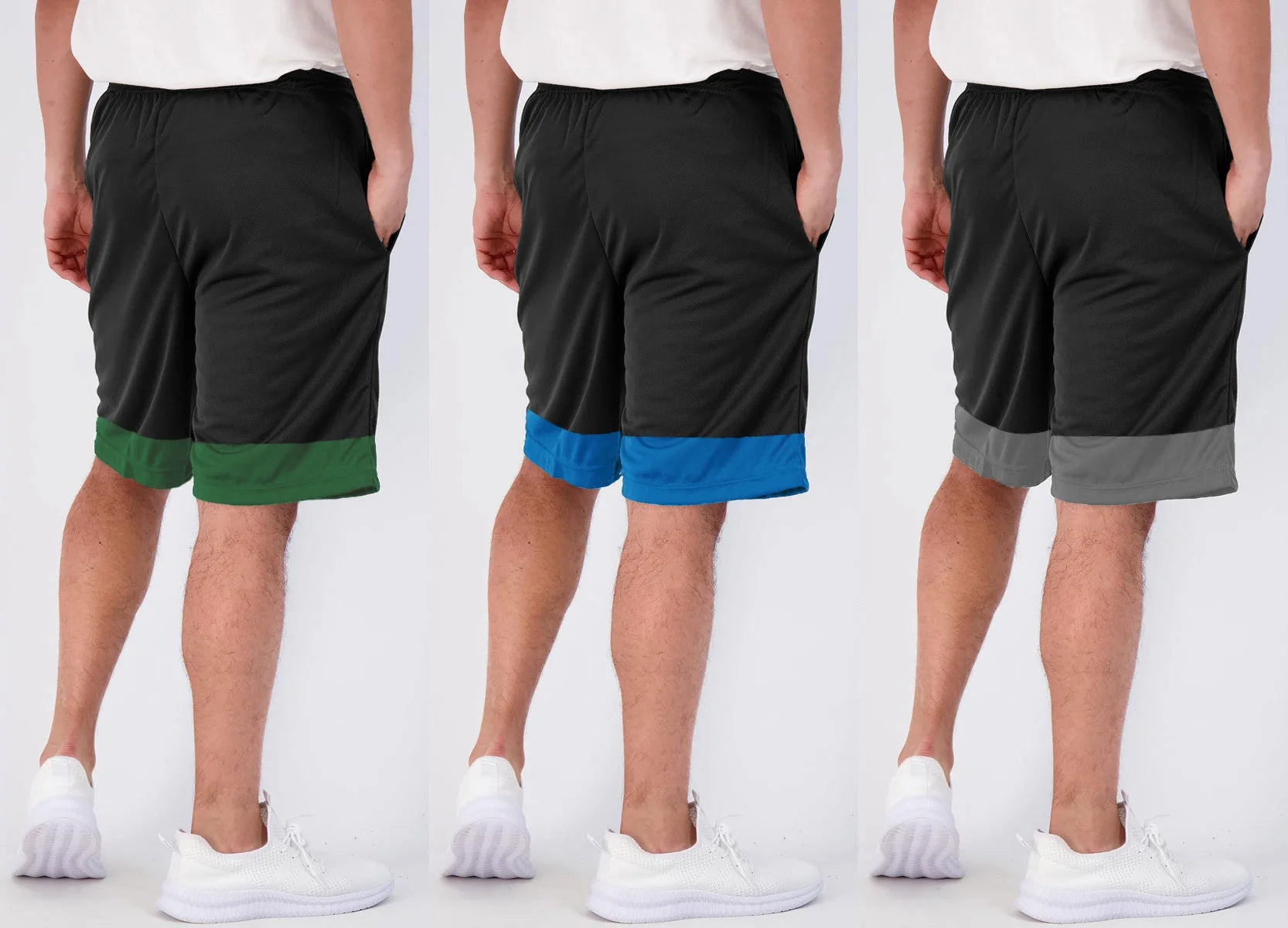 5 Pack Men'S Athletic Shorts Mesh Workout Gym Activewear Basketball Shorts 8" Inseam with Pockets